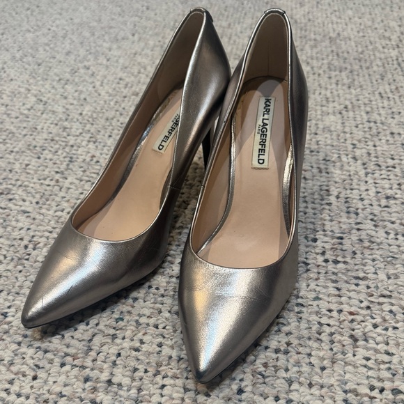 Karl Lagerfeld Shoes - Karl Lagerfeld Silver Women's Heels